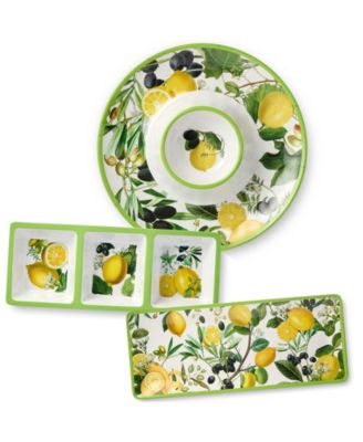 Limone Melamine 3-Piece Hostess Set image