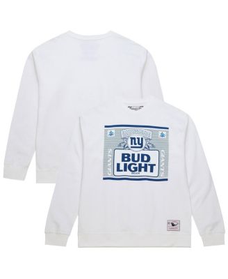 Mitchell & Ness - Men's Light White New York Giants The Crest Pullover Sweatshirt