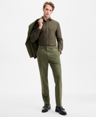 Men's Modern-Fit Solid Suit Pants image