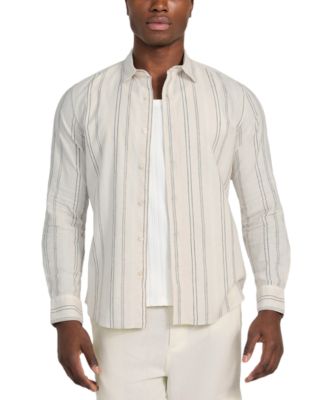 GUESS - Men's Harkin Relaxed-Fit Stripe Button-Down Shirt