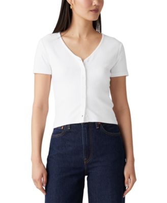 Levi's - Women's Muse Short-Sleeve V-Neck Top