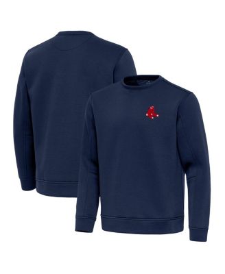 Antigua - Men's Navy Boston Red Sox Relevant Lightweight Pullover Sweatshirt