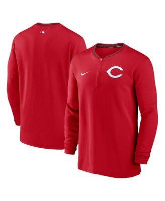 Nike - Men's Red Cincinnati Reds Authentic Collection Performance Half-Zip Top