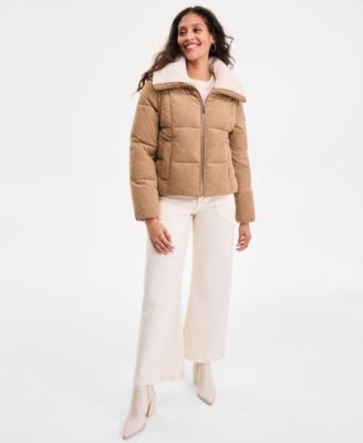 BCBG - Women's Corduroy Puffer Coat