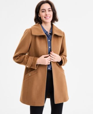 Michael Kors - Women's Collared Zip-Front Coat