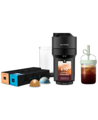 Nespresso - Vertuo Pop+ Cold Value-Added Bundle by DeLonghi