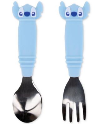 Bumkins - Stitch Disney Silicone Spoon & Fork Set