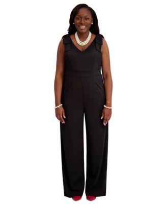 Kasper - Women's Tie-Strap Jumpsuit, Regular & Plus Size