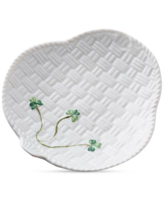 Shamrock Canape Plates, Set of 2 image