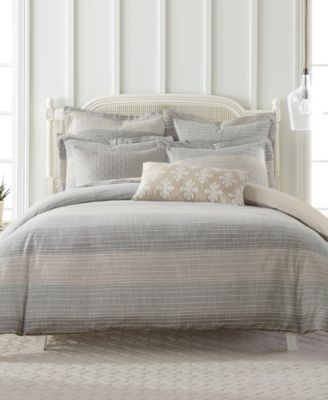 Levtex - Sand Stripes Textured 3-Pc. Comforter Sets