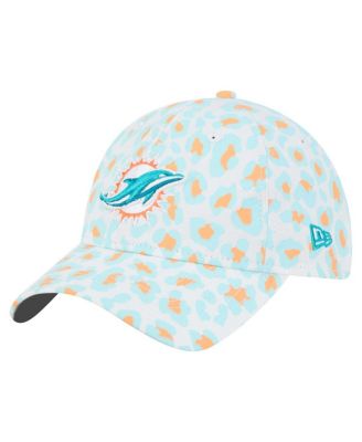 New Era - Women's White Miami Dolphins Active Leopard 9TWENTY Adjustable Hat