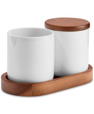 The Cellar - Whiteware 4-Pc. Cream and Sugar Set