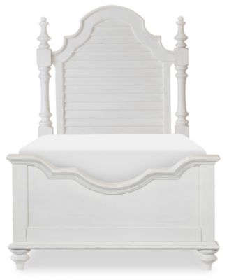Mandeville Twin Louvered Bed, Created for Macy's. image