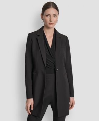 DKNY - Women's Single-Button Long-Sleeve Blazer