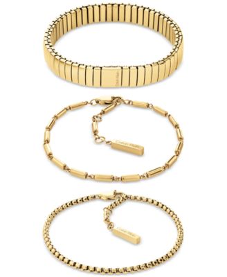 Calvin Klein - 3-Pc. Set Stacked Bracelets