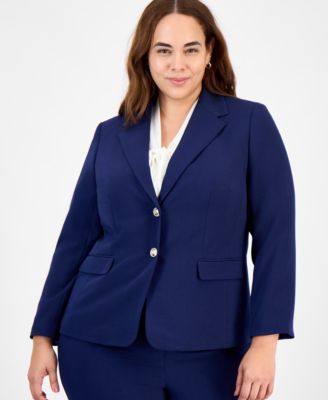 Kasper - Plus Size Two-Button Blazer