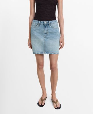 MANGO - Women's Denim Short Skirt