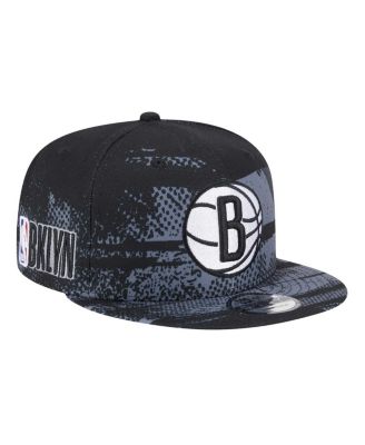 New Era - Men's Black Brooklyn Nets Tip-Off 9FIFTY Snapback Hat