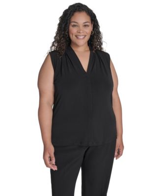 Calvin Klein - Plus Size V-Neck Top