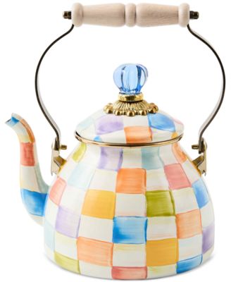 MacKenzie-Childs - Confetti Check 2-Quart Tea Kettle