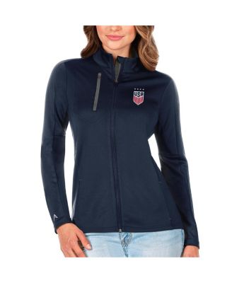 Antigua - Women's Navy USWNT Generation Full-Zip Jacket