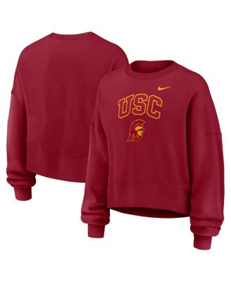 Nike - Women's Cardinal USC Trojans Oversized Phoenix Arch Pullover Sweatshirt