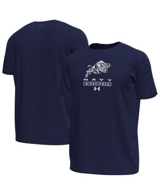 Under Armour - Men's Navy Midshipmen Stack Stretch Performance T-Shirt