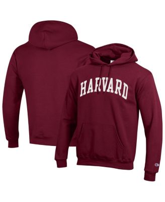 Champion - Men's Crimson Harvard Crimson Basic Arch Fleece Pullover Hoodie