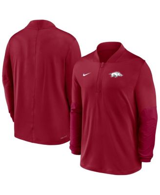 Nike - Men's Cardinal Arkansas Razorbacks Dri-FIT Half-Zip Pullover Sweatshirt