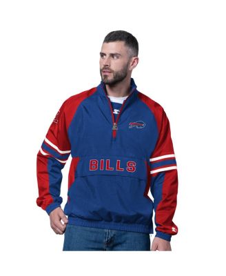 Starter - Men's Royal Buffalo Bills Prospect Half-Zip Pullover Sweatshirt