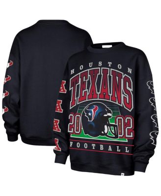 '47 Brand - Women's ' Navy Houston Texans Go Big Oversized Pullover Sweatshirt