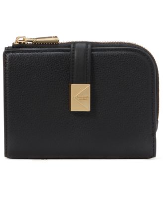 kate spade new york - Deco Pebbled Leather Small Compact Wallet