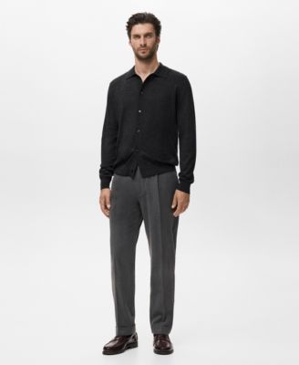 MANGO - Men's Merino Wool Cardigan