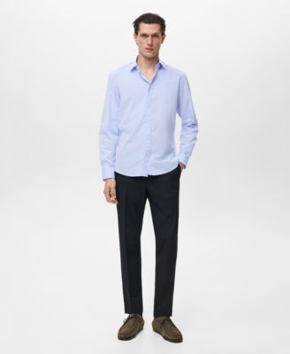 MANGO - Men's Regular-Fit Cotton Shirt