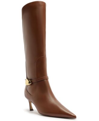 Arezzo - Women's Farrah Low Stiletto Heel Boots