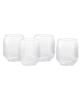 Estiva Textured Tall Tumbler Glasses, Set of 4 image