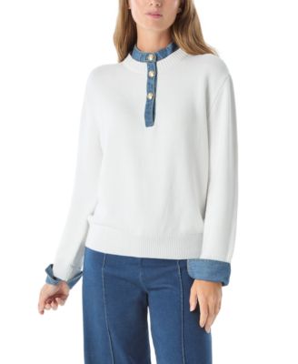 DEE OCLEPPO - Women's Rae Front Button Closure Sweater