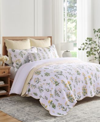 Home Daffodil Reversible 3-Pc. Quilt Set, Full/Queen image