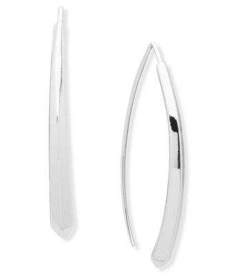 Nine West - Silver-Tone Threader Earrings