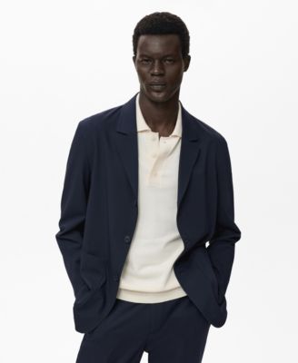 MANGO - Men's Pockets Slim-Fit Suit Jacket