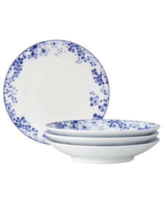 Bloomington Road Blue Set of 4 Rim Dinner Bowls, 9-1/4", 26 oz. image