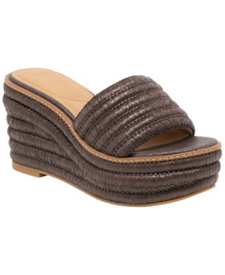 Dolce Vita - Women's Throne Platform Raffia Wedge Sandals
