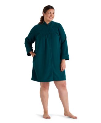 Miss Elaine - Plus Size Long-Sleeves Short Robe