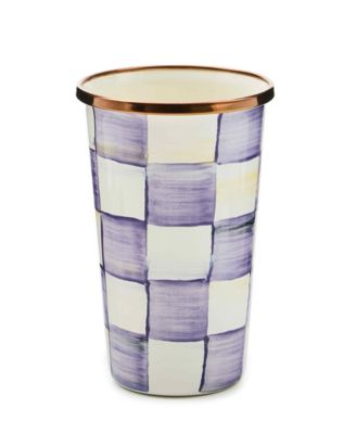 MacKenzie-Childs - Violet Check Tumbler