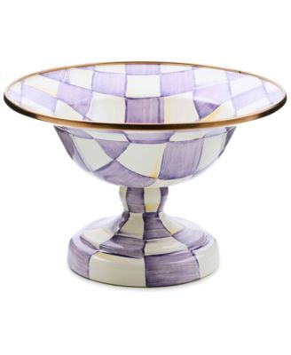 MacKenzie-Childs - Violet Check Small Compote