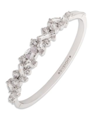Givenchy - Cubic Zirconia Open Bangle Bracelet