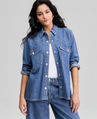 And Now This - Women's Oversized Denim Shirt