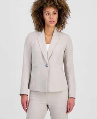 Kasper - Women's Notched Collar One-Button Blazer