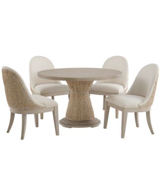 Furniture Sirena 5-Pc. Dining Set (Round Dining Table & 4 Woven Chairs) image