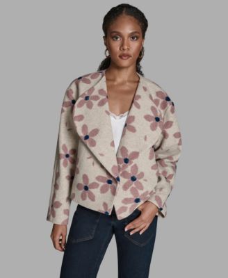 BCBG - Women's Floral Printed Wrap Jacket